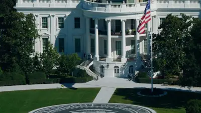 Marine One Lifts Off From Sleek New White House Helipad