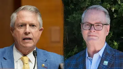 Kansas Senate rivals distance themselves from party leaders in fiery debate