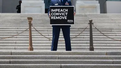 Air Force Officer Charged After Protesting Trump Says He Spoke to Defend Constitution