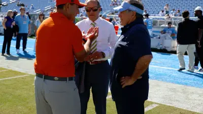 Tense Postgame Handshake Between Dabo Swinney, Bill Belichick Goes Viral