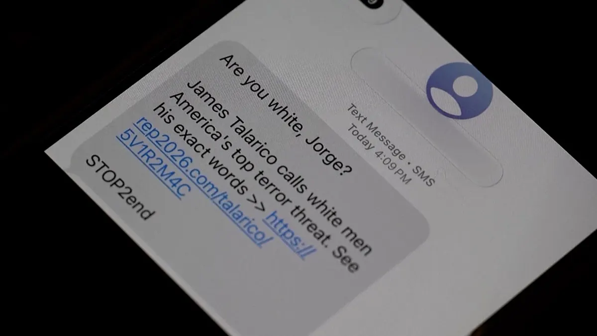 Texts ask Texas voters, ‘Are you white?’ as ads target Democratic candidate James Talarico
