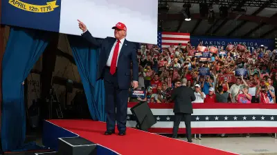 Trump bashes Democrats on crime while campaigning for Michael Whatley in North Carolina