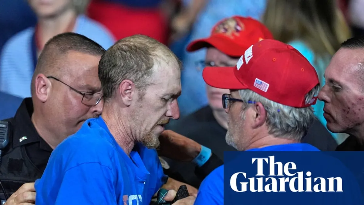 Protesters disrupt Donald Trump's South Carolina rally – video