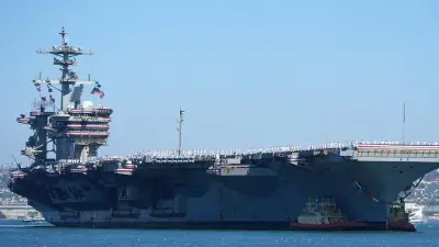 USS Lincoln docks in San Diego, returning home for first time in 321 days