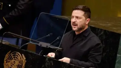 Zelensky warns U.N. about Putin, spread of Russian war, AI in battle