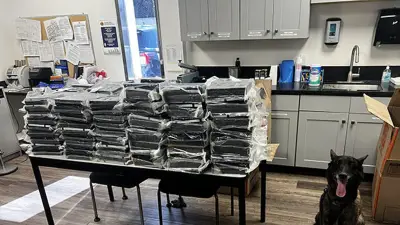 K-9 in Suburban Los Angeles Sniffs Out 440 Pounds of Cocaine During Traffic Stop of SUV